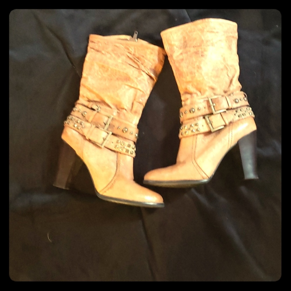 Tan boots